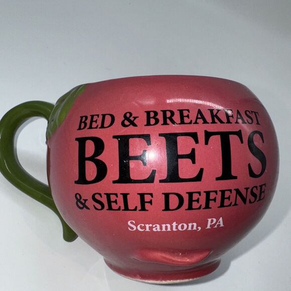 The Office Dwight Schrute Farms Red Beet Coffee Mug Cup Scranton Pennsylvania - Picture 8 of 10